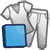 Modré oblečení (ikona)