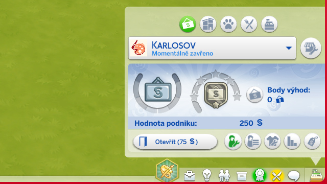 Obchodní panel (obrázek)