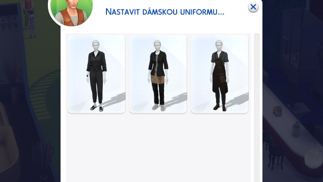 Nastavit dámskou uniformu (obrázek)