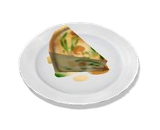 Špenátovohoubový quiche