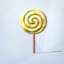 Citrónové spirálové lízátko (ikona)