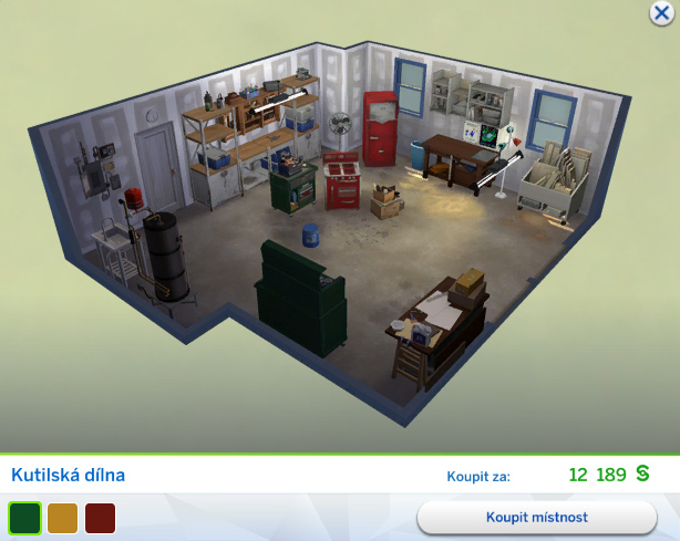 Připravené místnosti