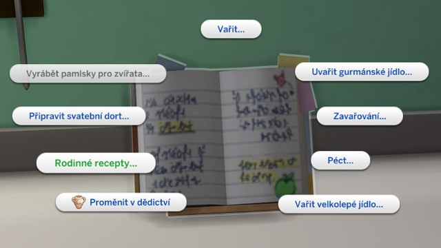 Interakce Rodinné recepty od Babi (obrázek)