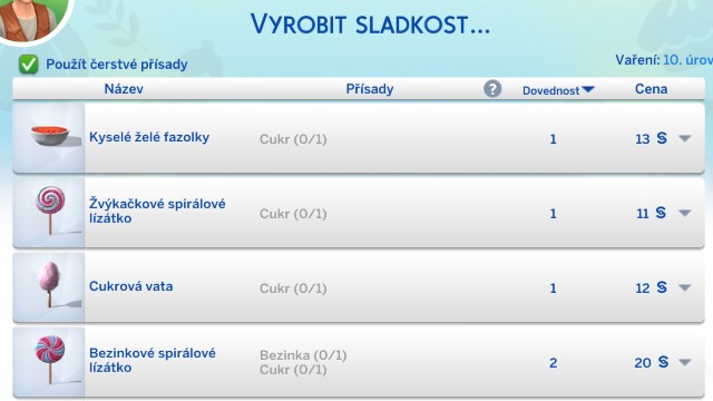 Vyrobit sladkost (obrázek)