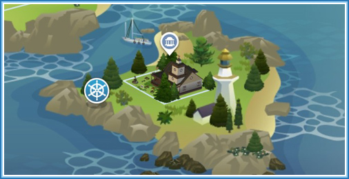 Vyschlý ostrov (Deadgrass Isle) Mapa